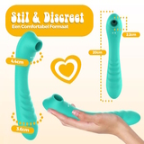 PureVibe Vibrating Air-Pulse Massager vert vibromasseur clitoris