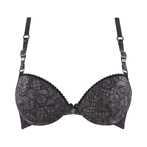 Marlies Dekkers Lioness of Britanny grijs/zwart soutien-gorge push up Marlies Dekkers Lioness of Britanny grijs/zwart soutien-gorge push up