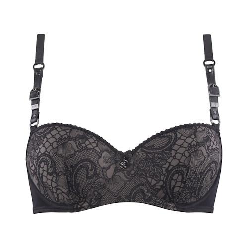 Marlies Dekkers Lioness of Britanny grijs/zwart soutien-gorge rembourré Marlies Dekkers Lioness of Britanny grijs/zwart soutien-gorge rembourré