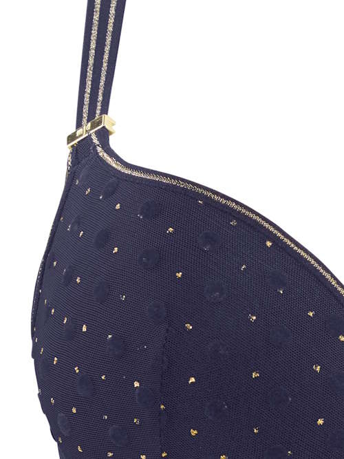 Marlies Dekkers Petit Point bleu marine soutien-gorge push up Marlies Dekkers Petit Point bleu marine soutien-gorge push up