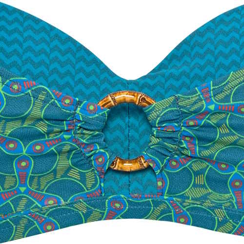 Maillots de bain Marlies Dekkers Oceana bleu/vert haut de bikini préformé Maillots de bain Marlies Dekkers Oceana bleu/vert haut de bikini préformé