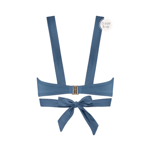 Maillots de bain Marlies Dekkers Cache Coeur jeans bleu haut de bikini préformé Maillots de bain Marlies Dekkers Cache Coeur jeans bleu haut de bikini préformé