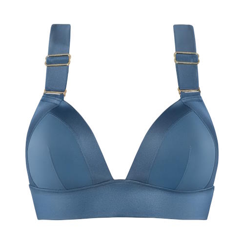 Maillots de bain Marlies Dekkers Cache Coeur jeans bleu haut de bikini préformé Maillots de bain Marlies Dekkers Cache Coeur jeans bleu haut de bikini préformé