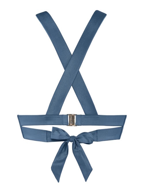 Maillots de bain Marlies Dekkers Cache Coeur jeans bleu haut de bikini préformé Maillots de bain Marlies Dekkers Cache Coeur jeans bleu haut de bikini préformé