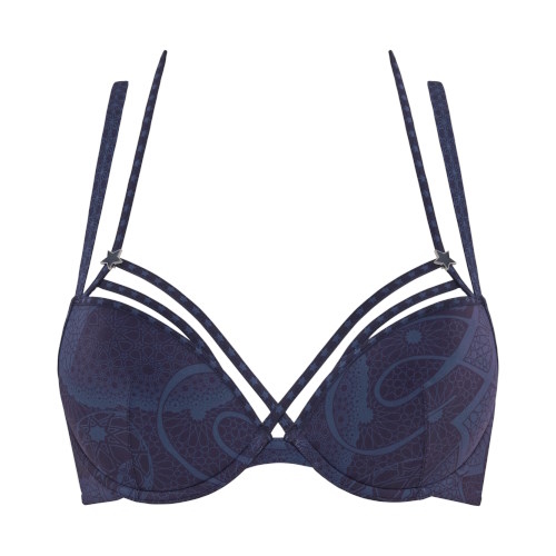 Marlies Dekkers Super Nova bleu marine/print soutien-gorge rembourré Marlies Dekkers Super Nova bleu marine/print soutien-gorge rembourré