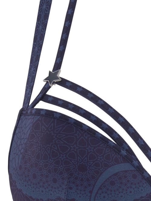 Marlies Dekkers Super Nova bleu marine/print soutien-gorge rembourré Marlies Dekkers Super Nova bleu marine/print soutien-gorge rembourré