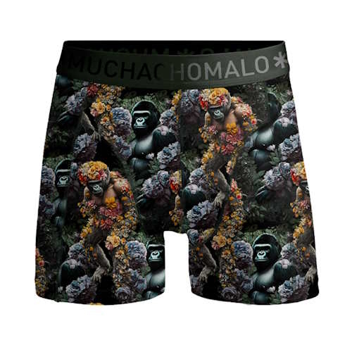 Muchachomalo Gorilla vert/print boxer pour hommes