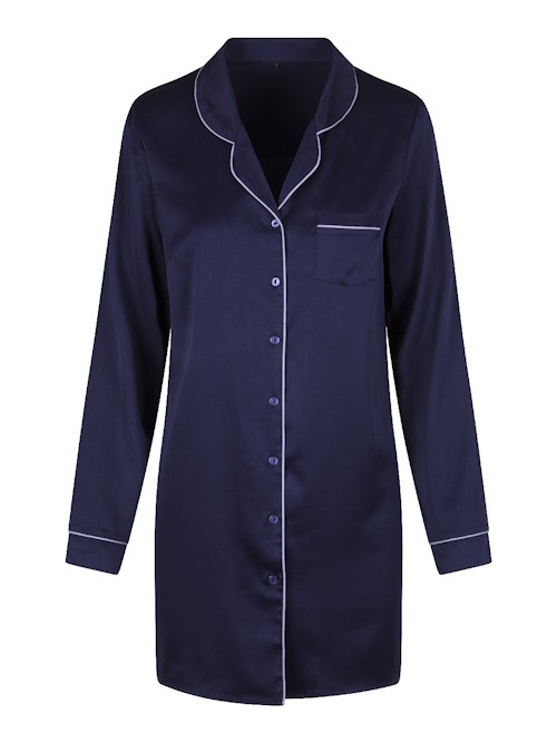 LingaDore Night Blue Ribbon bleu marine chemise de nuit LingaDore Night Blue Ribbon bleu marine chemise de nuit