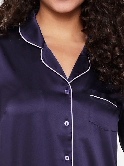 LingaDore Night Blue Ribbon bleu marine pyjama LingaDore Night Blue Ribbon bleu marine pyjama