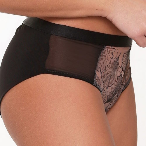 LingaDore Black Flower noir shortie LingaDore Black Flower noir shortie