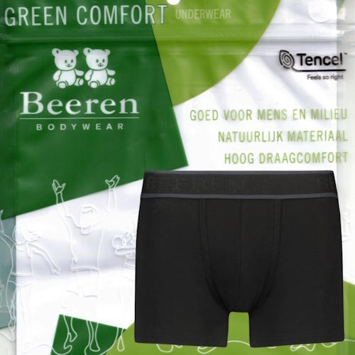 Sous-vêtements Beeren Green Comfort noir boxer Sous-vêtements Beeren Green Comfort noir boxer