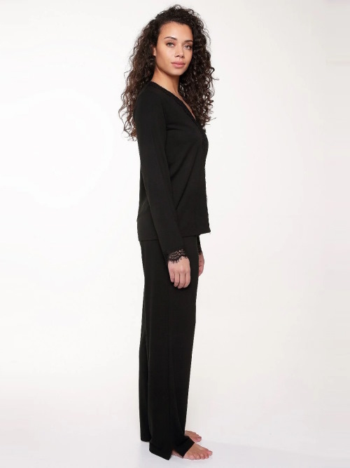 LingaDore Night Happy colour noir pyjama LingaDore Night Happy colour noir pyjama