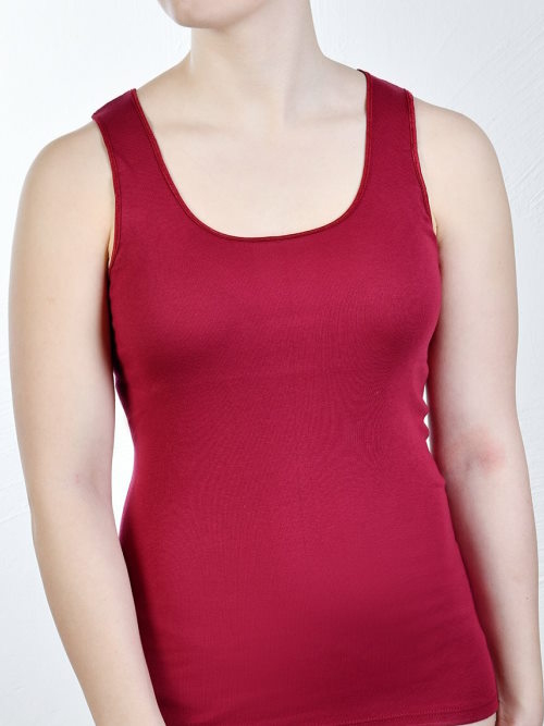 Toker Basic bordeaux chemise pour femmes Toker Basic bordeaux chemise pour femmes