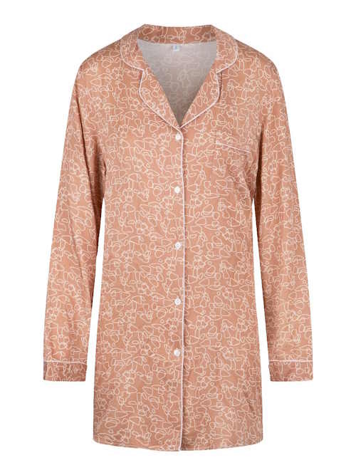 LingaDore Night  Bisque Autumn marron/print chemise de nuit LingaDore Night  Bisque Autumn marron/print chemise de nuit