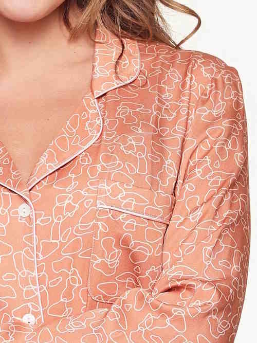 LingaDore Night  Bisque Autumn marron/print chemise de nuit LingaDore Night  Bisque Autumn marron/print chemise de nuit