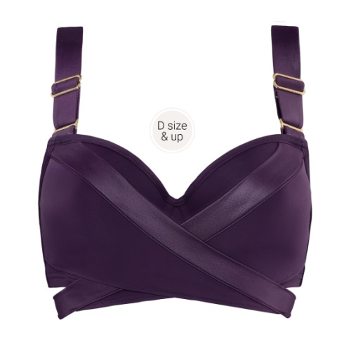 Maillots de bain Marlies Dekkers Cache Coeur violet haut de bikini préformé Maillots de bain Marlies Dekkers Cache Coeur violet haut de bikini préformé
