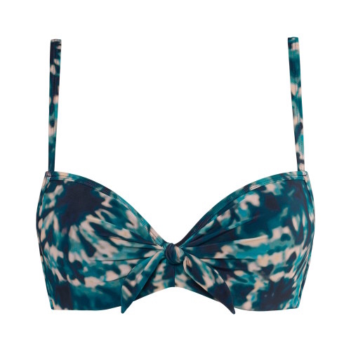 Maillots de bain Marlies Dekkers Lotus turquoise/print bikinitop push up Maillots de bain Marlies Dekkers Lotus turquoise/print bikinitop push up
