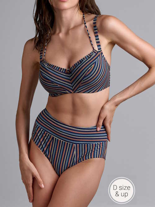 Maillots de bain Marlies Dekkers Holi Vintage bleu marine/print soutien-gorge bikini corbeille Maillots de bain Marlies Dekkers Holi Vintage bleu marine/print soutien-gorge bikini corbeille