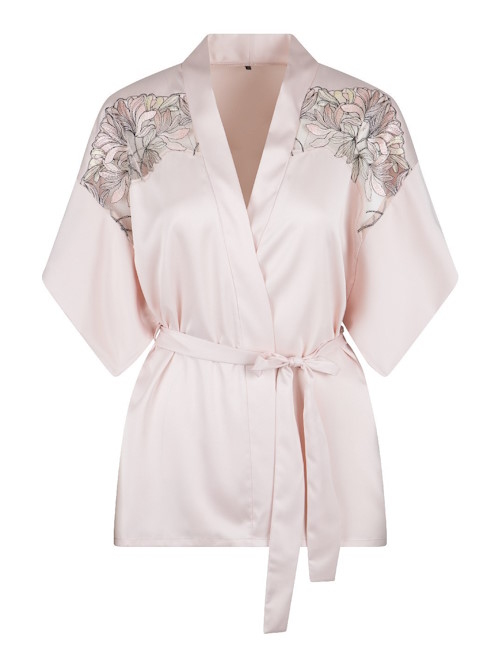 LingaDore Night Shell blush kimono LingaDore Night Shell blush kimono