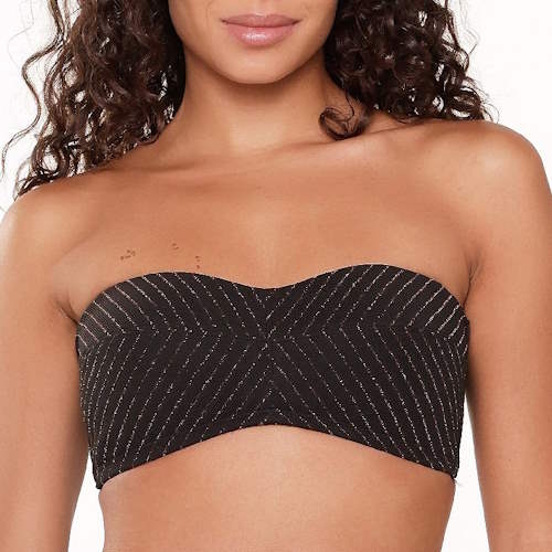 Plage de LingaDore Black Diamond noir haut de bikini préformé Plage de LingaDore Black Diamond noir haut de bikini préformé