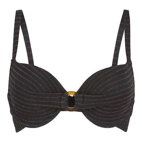 Plage de LingaDore Black Diamond noir haut de bikini préformé Plage de LingaDore Black Diamond noir haut de bikini préformé