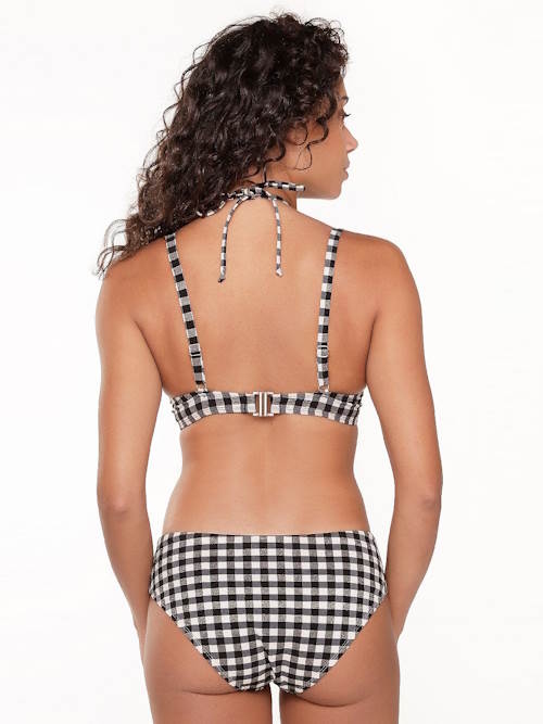 Plage de LingaDore Square Print noir/blanc slip de bikini Plage de LingaDore Square Print noir/blanc slip de bikini