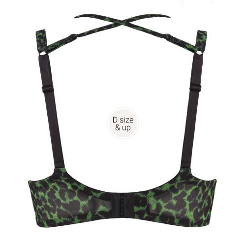 Marlies Dekkers Rapsody vert/print soutien-gorge rembourré Marlies Dekkers Rapsody vert/print soutien-gorge rembourré