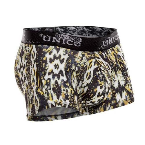 Mundo Unico Citrino jaune/print sport trunk Mundo Unico Citrino jaune/print sport trunk