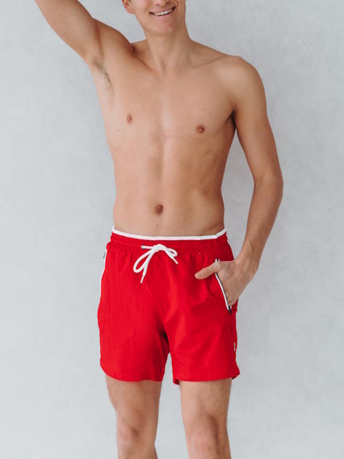 Bomain Basic rouge maillot de bain pour homme Bomain Basic rouge maillot de bain pour homme