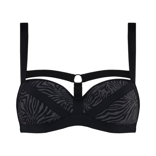 Marlies Dekkers Wing Power noir/gris soutien-gorge rembourré Marlies Dekkers Wing Power noir/gris soutien-gorge rembourré