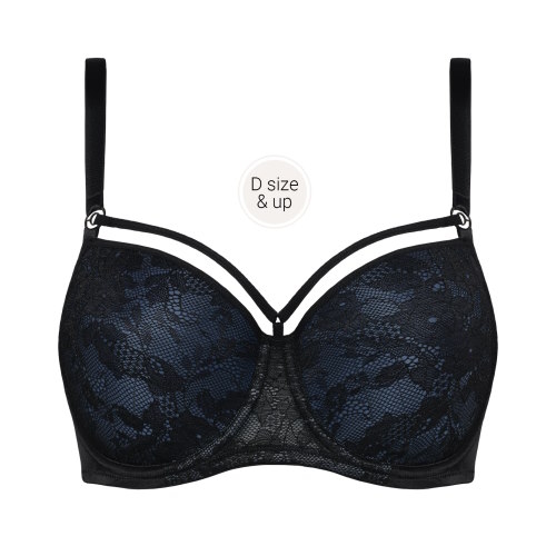 Marlies Dekkers Space Odyssey noir/bleu soutien-gorge rembourré Marlies Dekkers Space Odyssey noir/bleu soutien-gorge rembourré