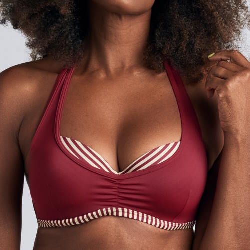 Maillots de bain Marlies Dekkers  Capitana rouge/print haut de bikini préformé Maillots de bain Marlies Dekkers  Capitana rouge/print haut de bikini préformé
