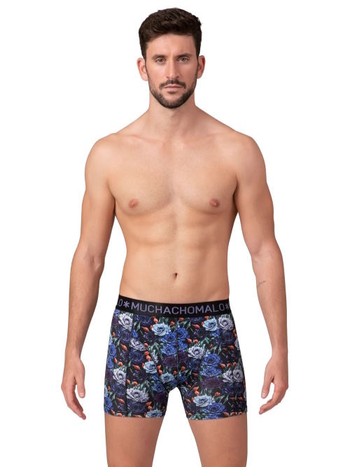 Muchachomalo JustFlowers noir/print modal boxer Muchachomalo JustFlowers noir/print modal boxer