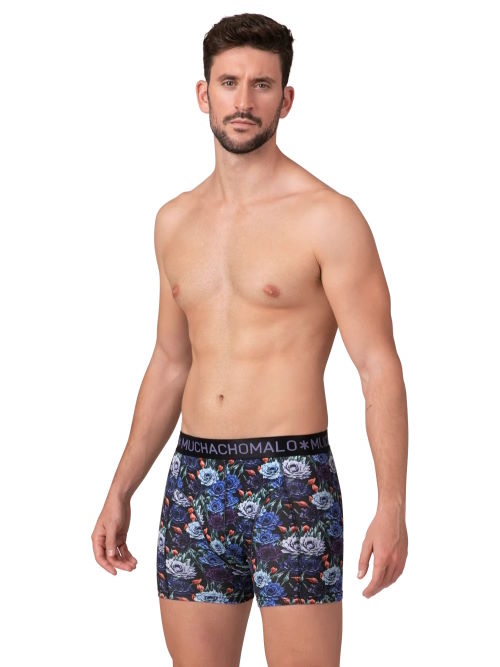 Muchachomalo JustFlowers noir/print modal boxer Muchachomalo JustFlowers noir/print modal boxer