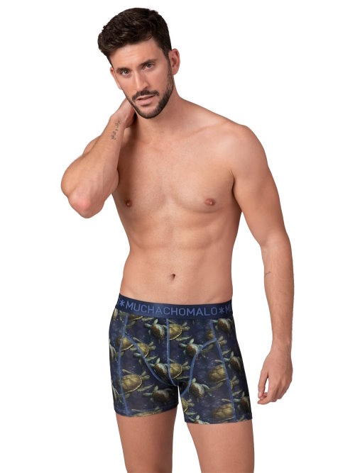 Muchachomalo Turtles bleu/print modal boxer Muchachomalo Turtles bleu/print modal boxer