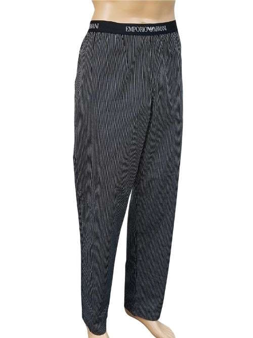 Armani Hommes Logo noir/blanc pantalon de pyjama Armani Hommes Logo noir/blanc pantalon de pyjama