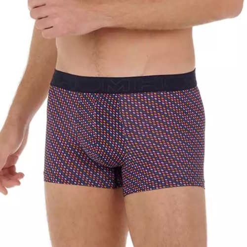 HOM Hal bleu marine/print sport trunk HOM Hal bleu marine/print sport trunk