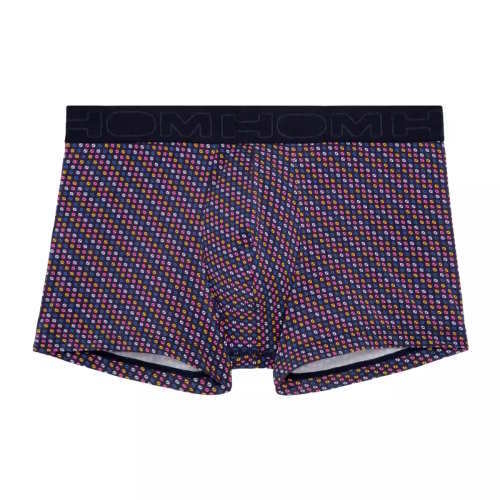 HOM Hal bleu marine/print sport trunk HOM Hal bleu marine/print sport trunk