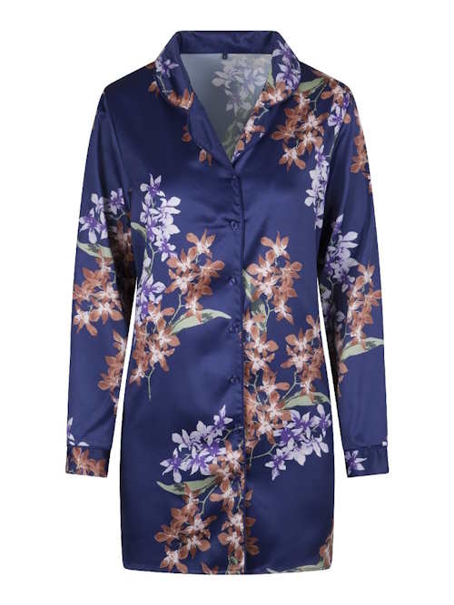 LingaDore Night Ginger Bread bleu/print chemise de nuit LingaDore Night Ginger Bread bleu/print chemise de nuit