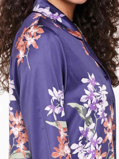 LingaDore Night Ginger Bread bleu/print chemise de nuit LingaDore Night Ginger Bread bleu/print chemise de nuit