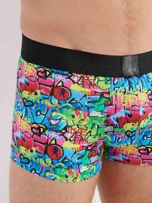 HOM Graffiti Wall multicolore sport trunk HOM Graffiti Wall multicolore sport trunk