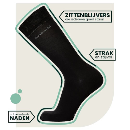 Bamboosa Jason noir chaussettes Bamboosa Jason noir chaussettes