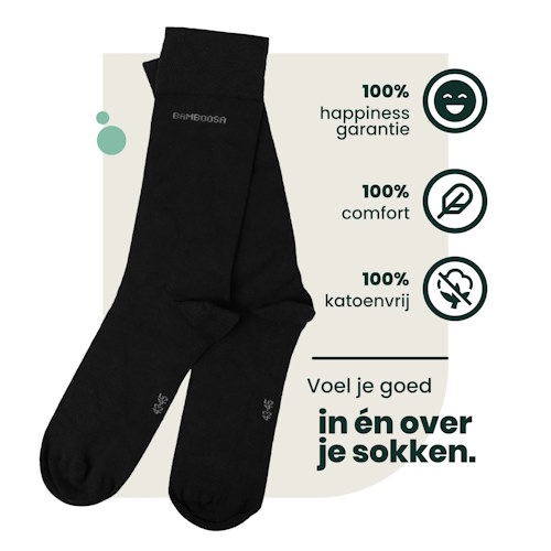 Bamboosa Jason noir chaussettes Bamboosa Jason noir chaussettes