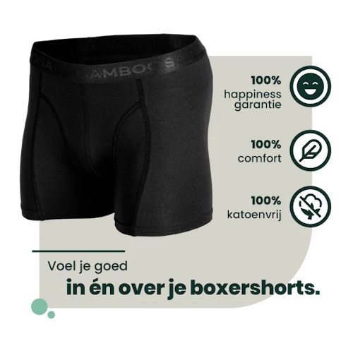 Bamboosa Lewis noir boxer en bambou Bamboosa Lewis noir boxer en bambou