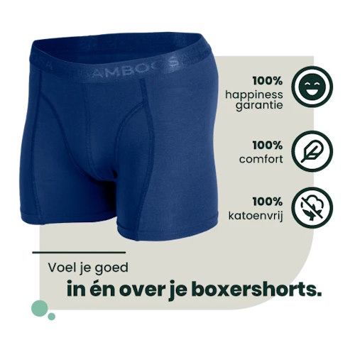 Bamboosa Lewis bleu marine boxer en bambou Bamboosa Lewis bleu marine boxer en bambou