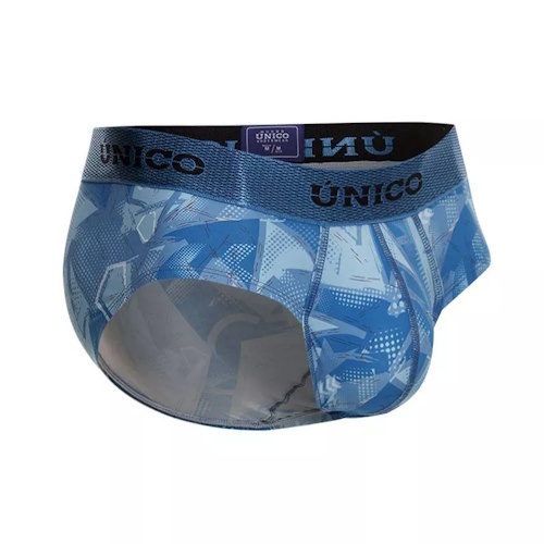 Mundo Unico Escantillon bleu/print slip pour hommes Mundo Unico Escantillon bleu/print slip pour hommes