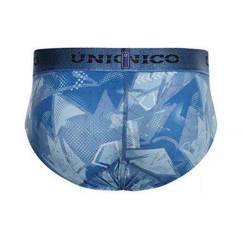 Mundo Unico Escantillon bleu/print slip pour hommes Mundo Unico Escantillon bleu/print slip pour hommes