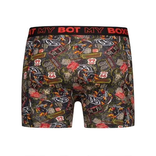 Battre mon boxeur Route 66 multicolore/print boxer Battre mon boxeur Route 66 multicolore/print boxer