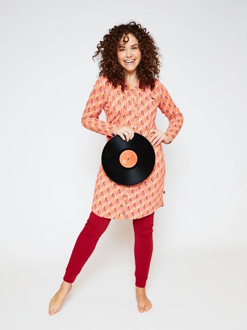 Charlie Choe Flower Power rose/print chemise de nuit Charlie Choe Flower Power rose/print chemise de nuit