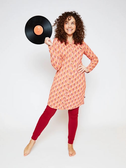 Charlie Choe Flower Power rose/print chemise de nuit Charlie Choe Flower Power rose/print chemise de nuit